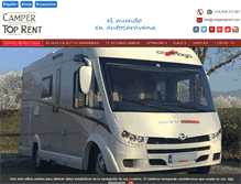 Tablet Screenshot of campertoprent.com